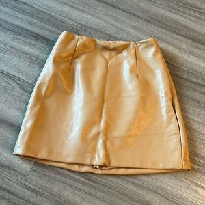 Abercrombie Vegan Leather Skort (xxsmall)